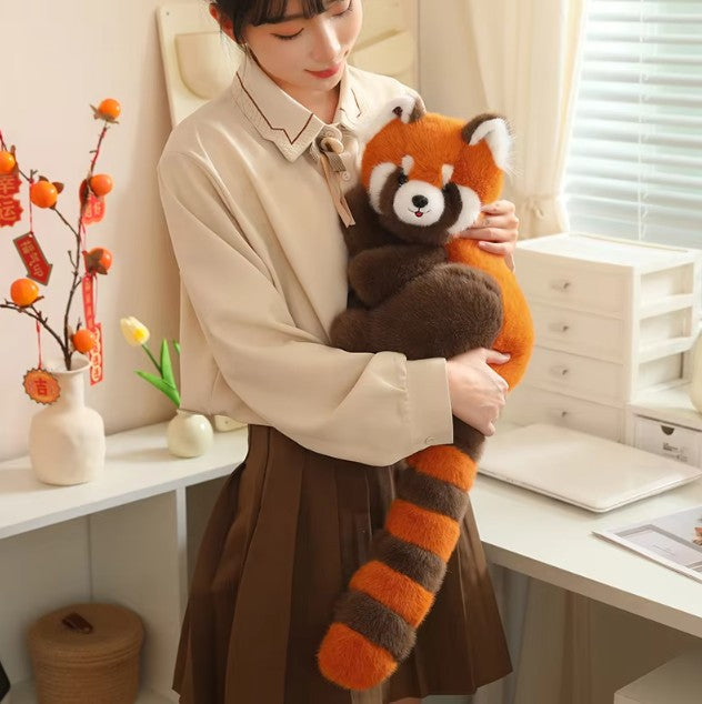 Cute Lying Red Panda Plush Toys 50/70/100cm