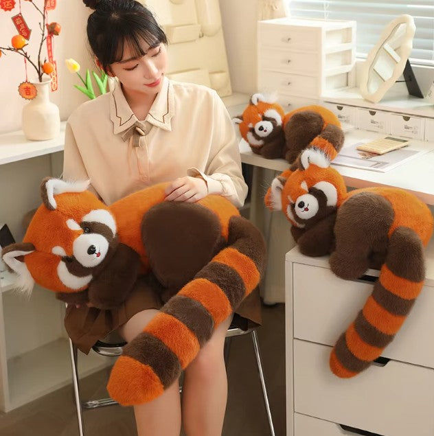 Cute Lying Red Panda Plush Toys 50/70/100cm