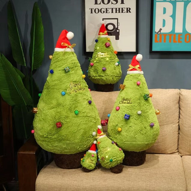 Christmas Tree With Red Hat Plush Toys 20/30/55/75/100cm