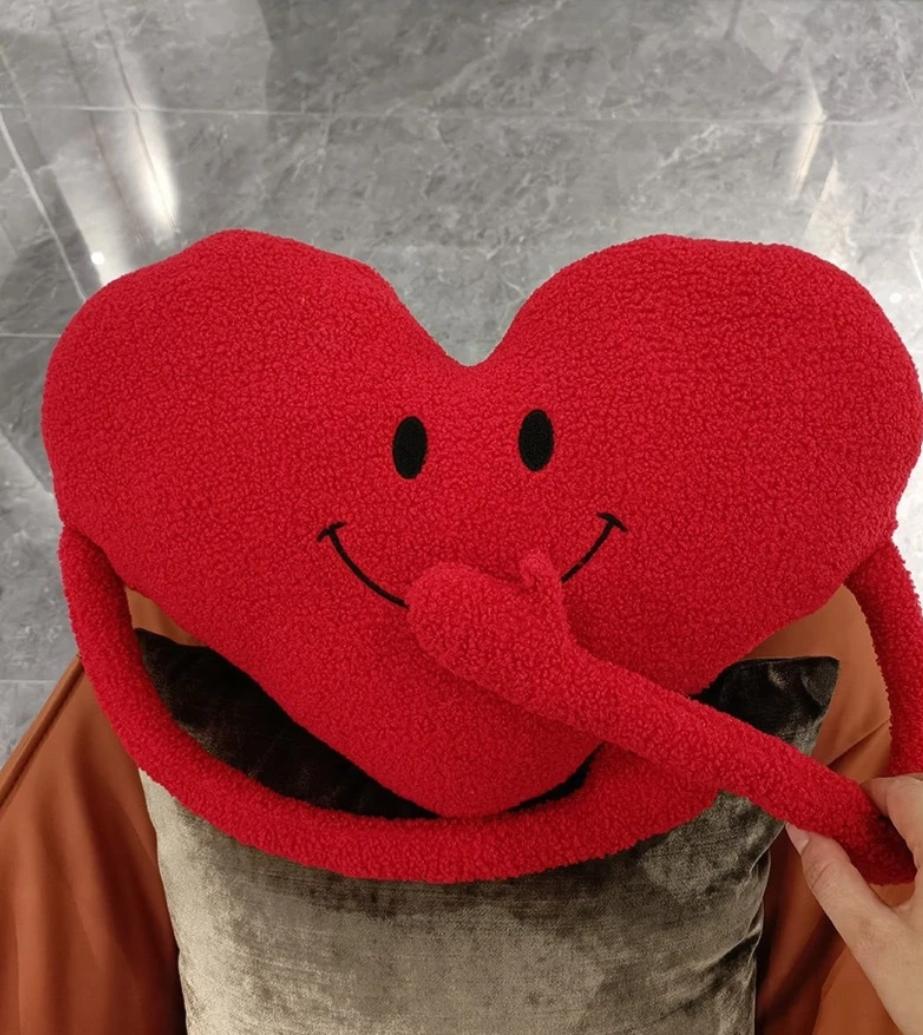 Red Smiley Heart With Long Arms Plush Toys 45x30cm