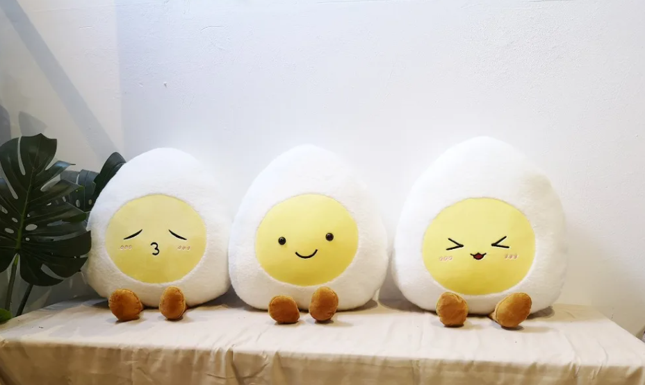 Cute Egg Pillow With/Without Blanket Plush Toys 55cm - 3 Styles