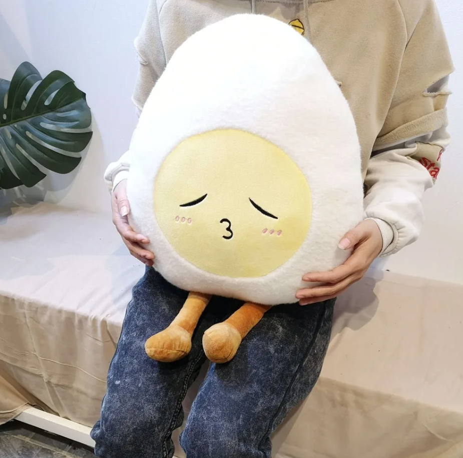 Cute Egg Pillow With/Without Blanket Plush Toys 55cm - 3 Styles