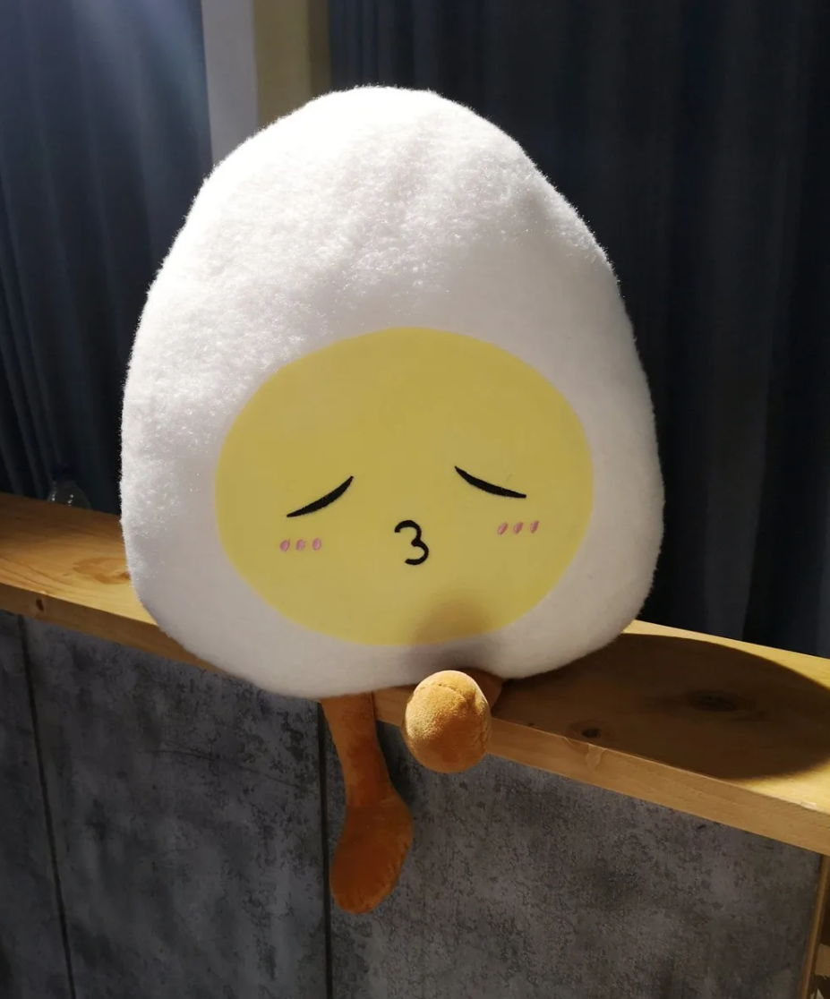 Cute Egg Pillow With/Without Blanket Plush Toys 55cm - 3 Styles