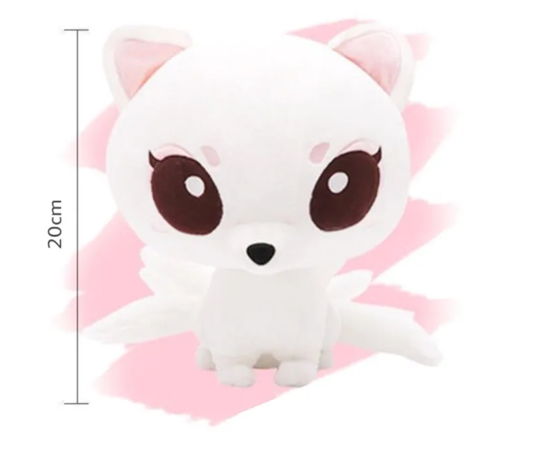 Nine Tail White Fox Plush Toys 20cm