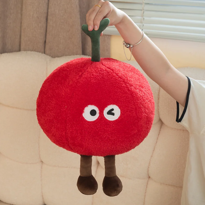 Cute Cherry Plush Toys 30/55cm and Plush Keychains 12cm