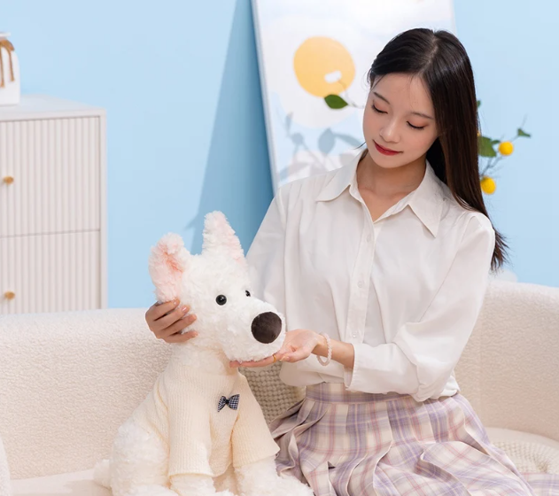 Cute Animal (Fox/Cat/Dog) With Clothes Plush Toys 23/32/50cm