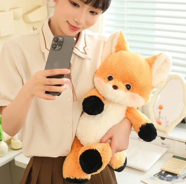 Cute Animal (Fox/Wolf) With/Without Clothes Plush Toys 50cm