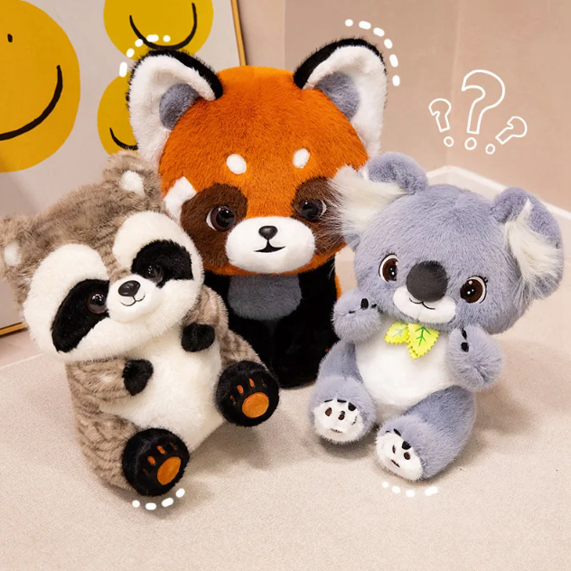 Cute Animal (Raccoon/Koala/Red Panda) Plush Toys 35/45cm