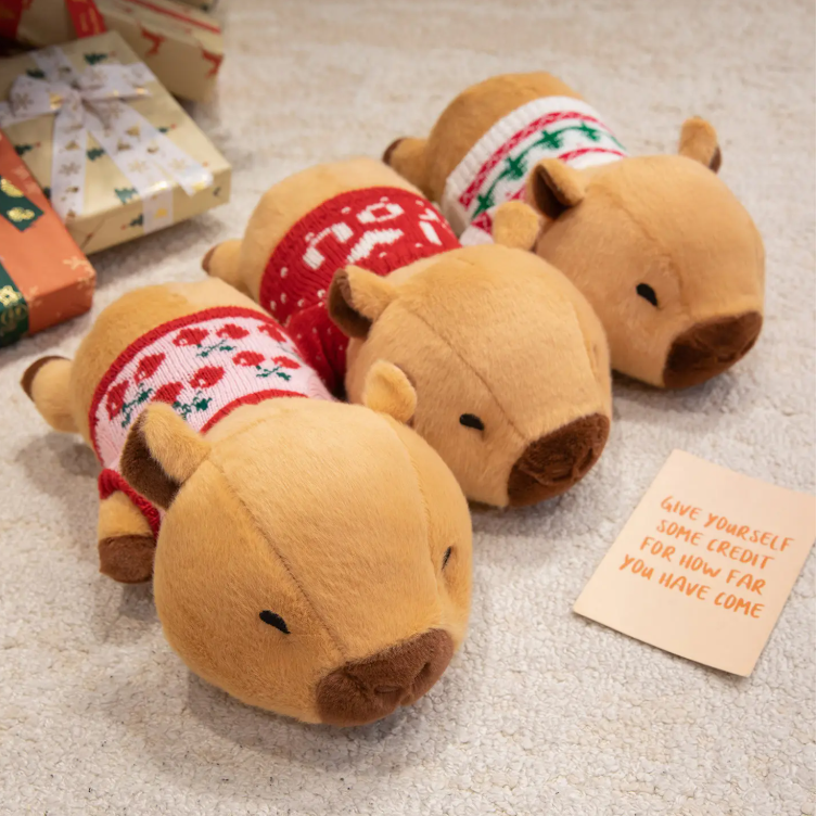 Cute Capybara With Sweater Plush Toys 36cm Or Wrist Rest Plush 20cm
