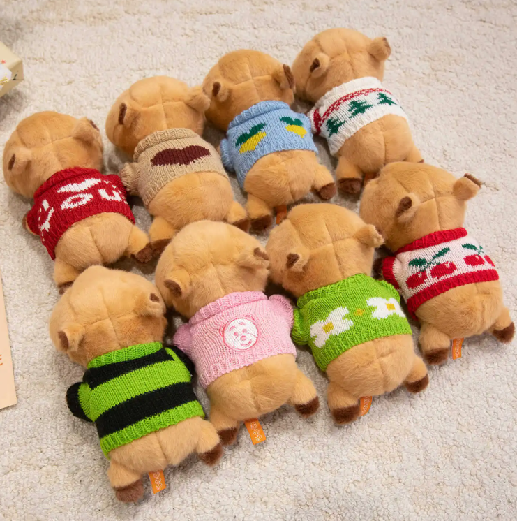 Cute Capybara With Sweater Plush Toys 36cm Or Wrist Rest Plush 20cm