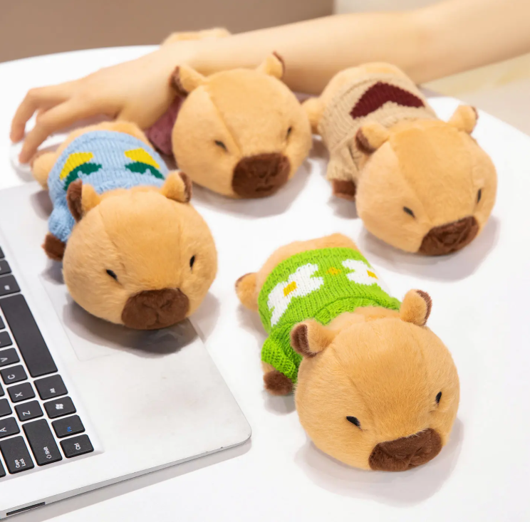 Cute Capybara With Sweater Plush Toys 36cm Or Wrist Rest Plush 20cm