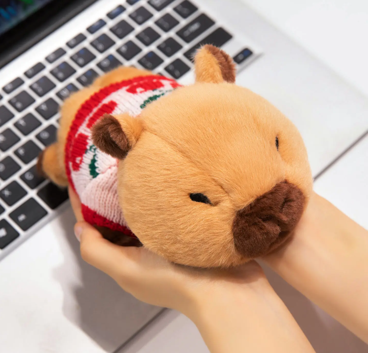 Cute Capybara With Sweater Plush Toys 36cm Or Wrist Rest Plush 20cm