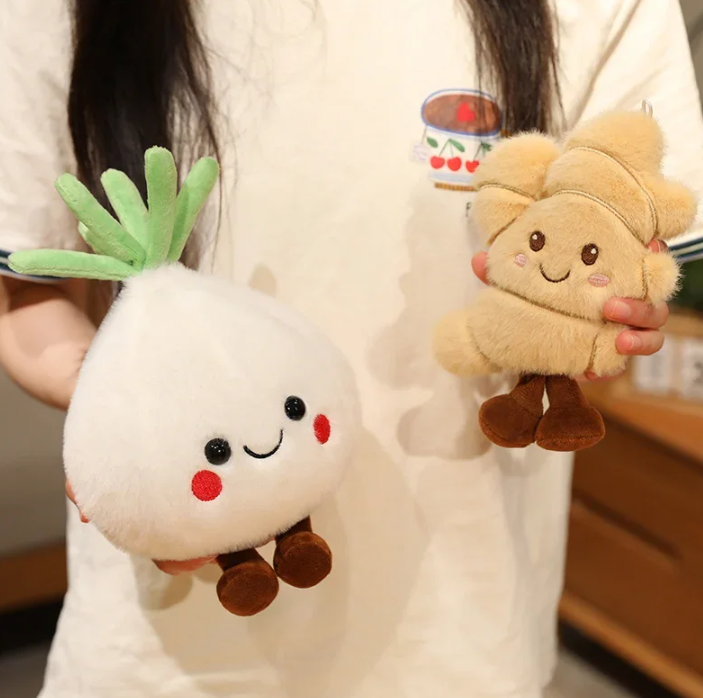 Cute Vegetables (Onion/Ginger/Garlic) Plush Toys 20-22cm