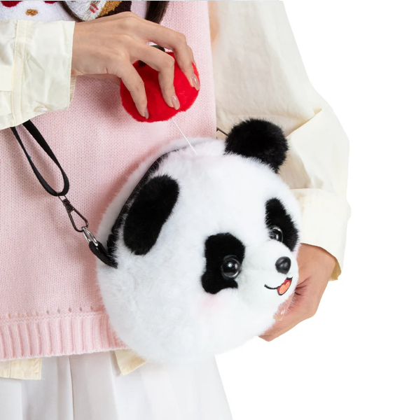 Cute Animal(Cat/Panda/Teddy Bear) Plush Backpacks/Shoulder Bags