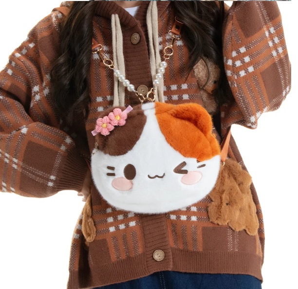 Cute Animal(Cat/Panda/Teddy Bear) Plush Backpacks/Shoulder Bags