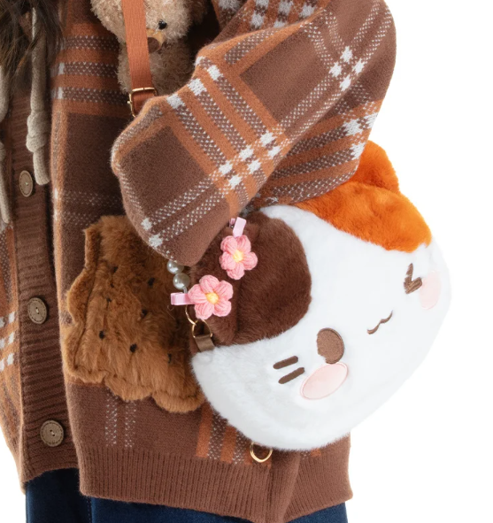 Cute Animal(Cat/Panda/Teddy Bear) Plush Backpacks/Shoulder Bags