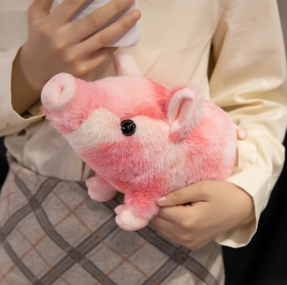Cute Colorful Pig Plush Toys 23cm