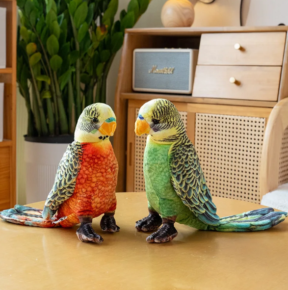 Bird Parrot Lifelike Plush Toys 23cm - 5 Styles