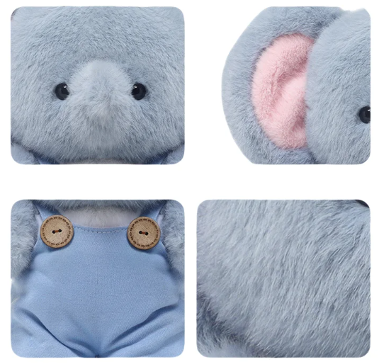 Cute Animal (Frog/Cat/Koala/Elephant) With Clothes Plush Toys 28cm