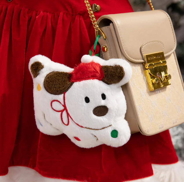 Christmas (Tree/Dog/Gingerbread Man) Plush Toys and Plush Keychains 15cm