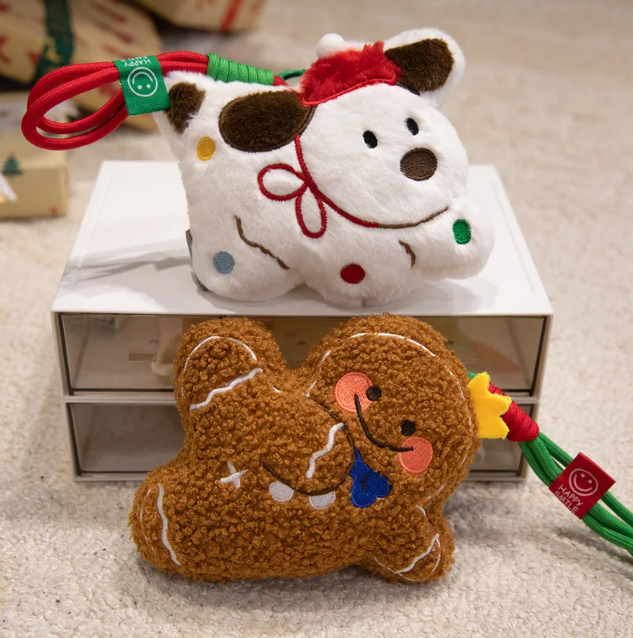Christmas (Tree/Dog/Gingerbread Man) Plush Toys and Plush Keychains 15cm