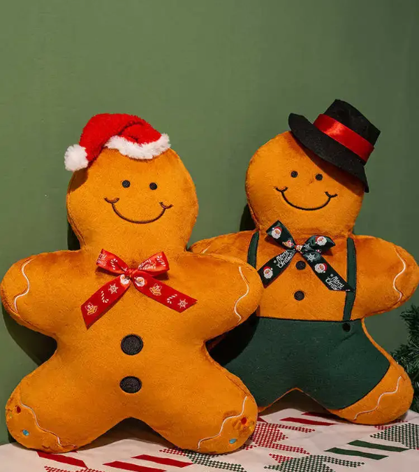 Christmas (Tree/Snowflake/Gingerbread Man) Plush Toys - 4 Styles