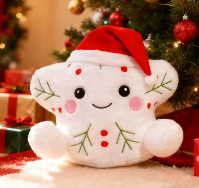 Christmas (Tree/Snowflake/Gingerbread Man) Plush Toys - 4 Styles