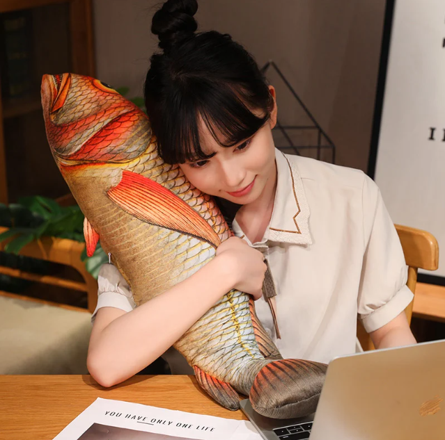 Fish Lifelike/3D Simulation Plush Toys 50/70/90/110cm - 6 Styles