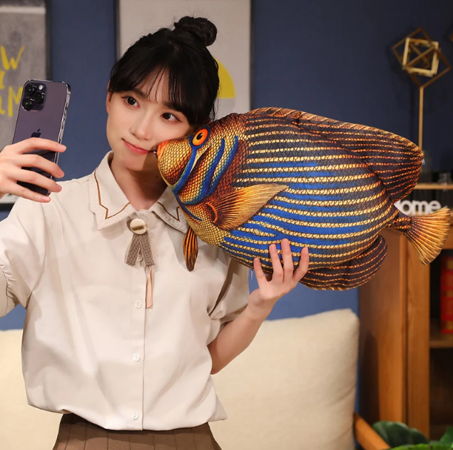 Fish Lifelike/3D Simulation Plush Toys 50/70/90/110cm - 6 Styles