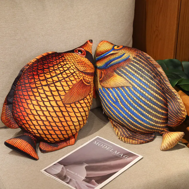 Fish Lifelike/3D Simulation Plush Toys 50/70/90/110cm - 6 Styles
