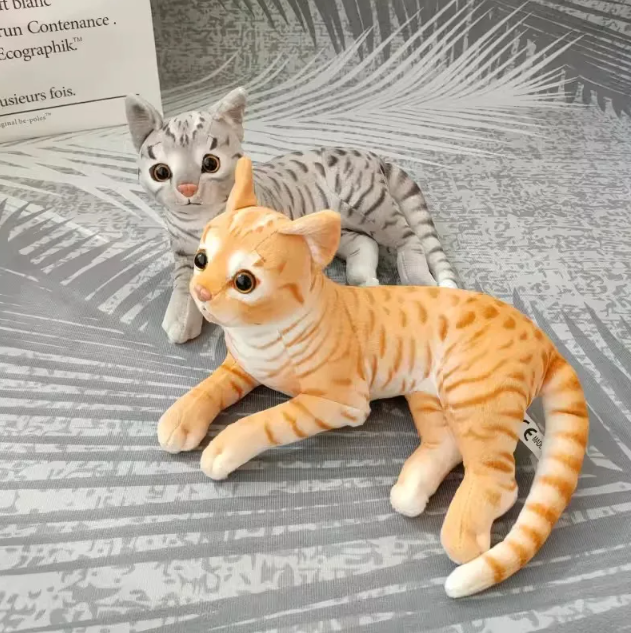 Cats Lifelike Plush Toy 29cm - 3 Styles