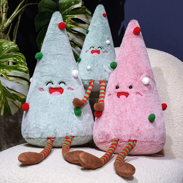 Cute/Funny Christmas (Tree) Plush Toys 30/45cm - Blue/Pink