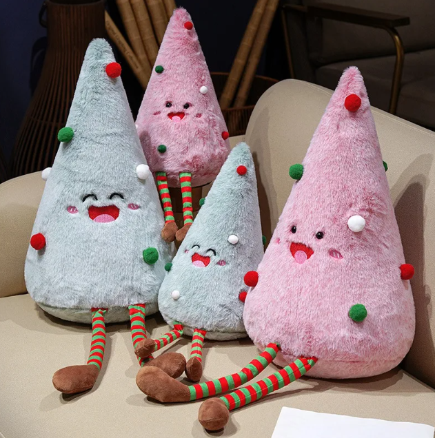 Cute/Funny Christmas (Tree) Plush Toys 30/45cm - Blue/Pink