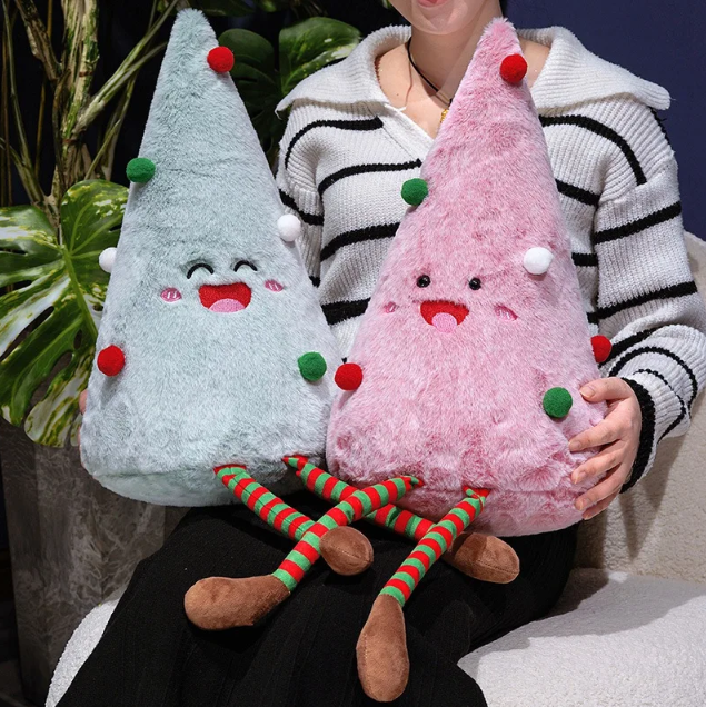 Cute/Funny Christmas (Tree) Plush Toys 30/45cm - Blue/Pink