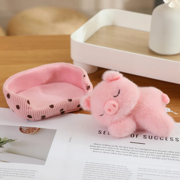 Cute Sleeping Animal(Dog/Cat/Fox/Bear/Rabbit/Pig) Plush Toys 12cm