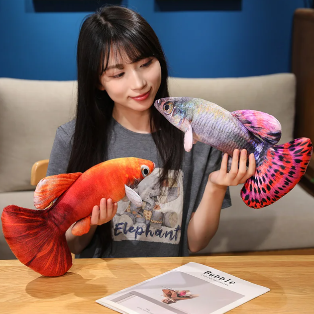 Fish (Guppy) Lifelike Plush Toys 40/60cm - 8 Styles