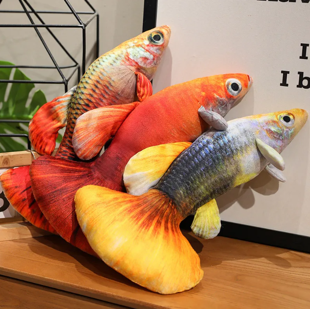 Fish (Guppy) Lifelike Plush Toys 40/60cm - 8 Styles