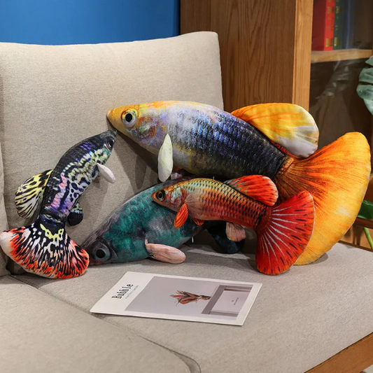 Fish (Guppy) Lifelike Plush Toys 40/60cm - 8 Styles