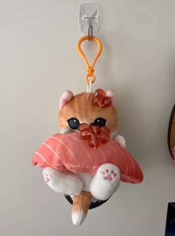 Mofusand Cat With Sushi Up Plush Keychains - 3 styles