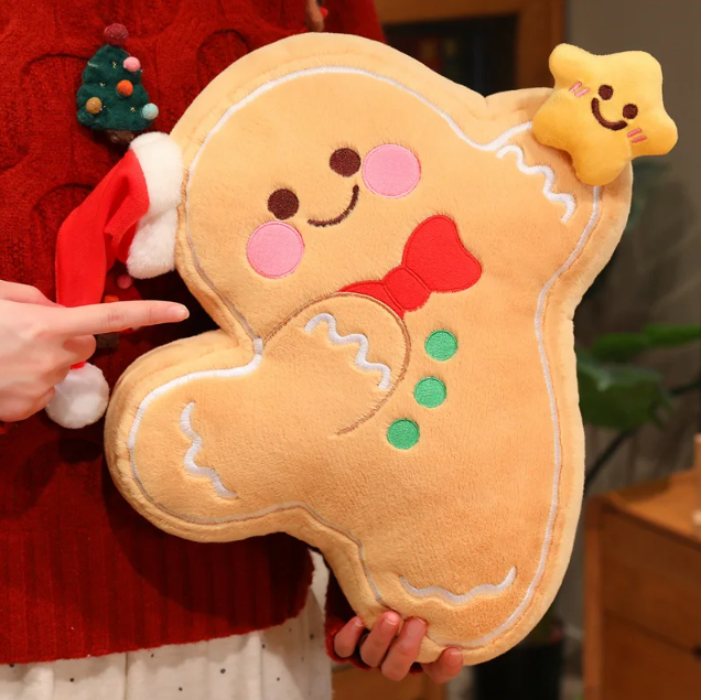 Christmas (Gingerbread Man With Star) Plush Toys 20/40cm
