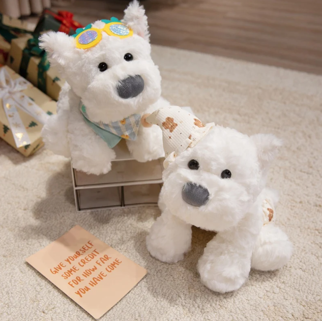 Dog (West Highland White Terrier) Plush Toys 23cm - 5 Styles