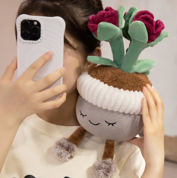 Potted Plants Series(Rose/Lily/Strawberry/Sunflower/Cactus) Plush Toys 33cm - 9 Styles