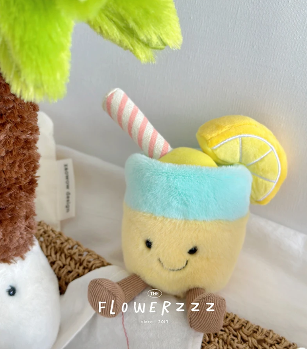 Cute Coconut/Lemonade/Red Coral/Palm Tree Plush Toys