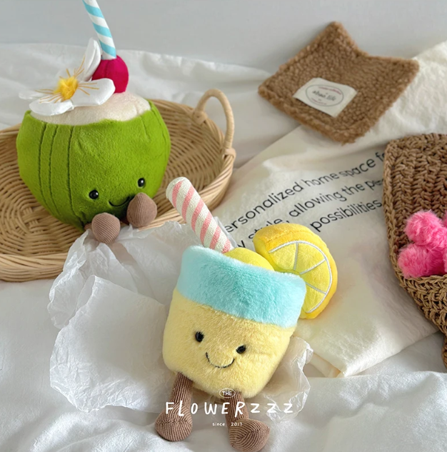 Cute Coconut/Lemonade/Red Coral/Palm Tree Plush Toys