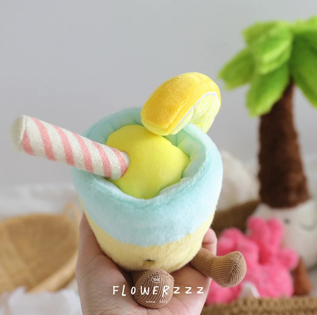 Cute Coconut/Lemonade/Red Coral/Palm Tree Plush Toys
