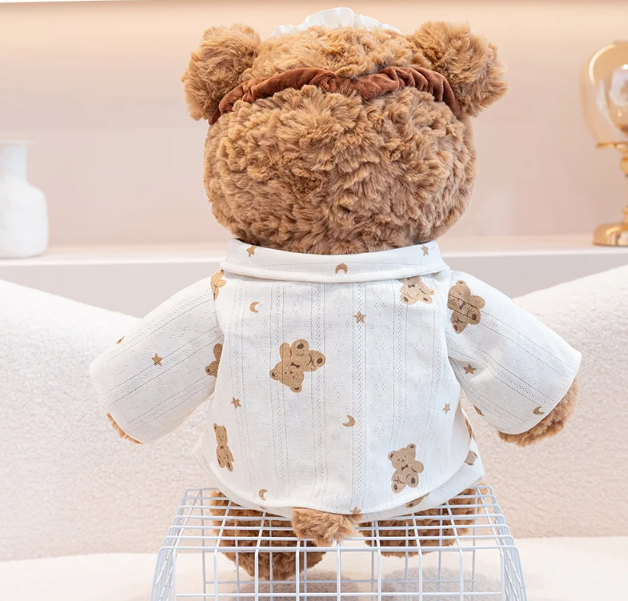 Cute Teddy Bear With Birthday/Pajama/Bubble Tea/Lemonlade Plush Toys