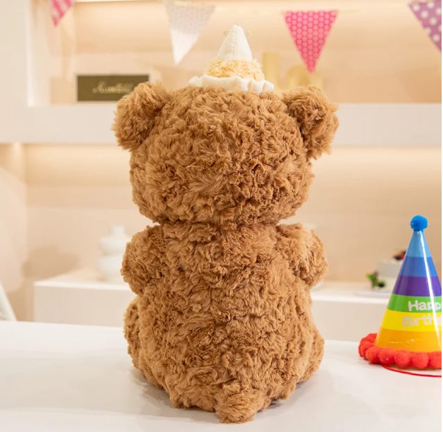 Cute Teddy Bear With Birthday/Pajama/Bubble Tea/Lemonlade Plush Toys