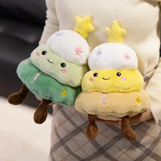 Christmas (Tree) Plush Toys 25cm - Pink/Green/Yellow/Blue