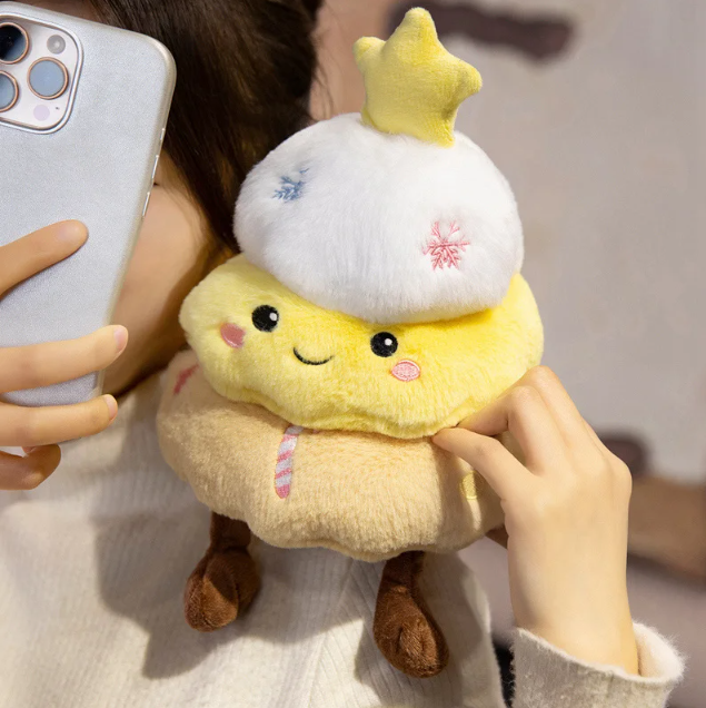 Christmas (Tree) Plush Toys 25cm - Pink/Green/Yellow/Blue