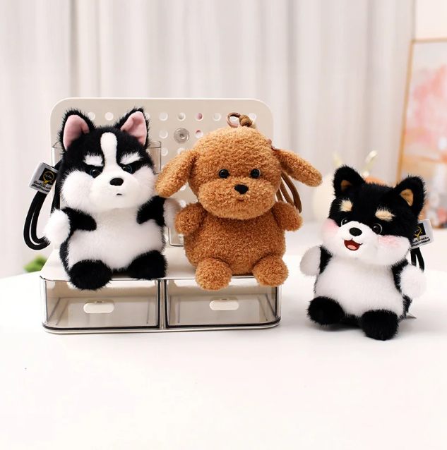 Cute Dog Plush Keychains 15cm - 10 Styles